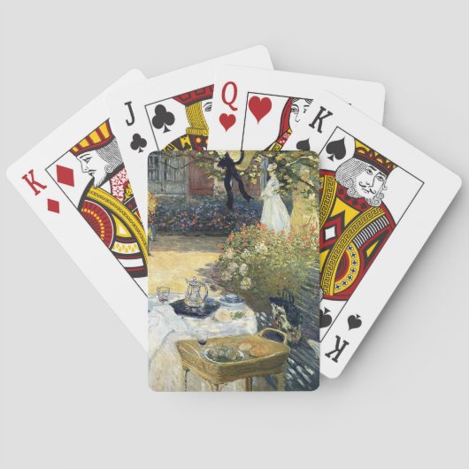 De Luncheon Claude Monet Pokerkaarten (Achterkant)