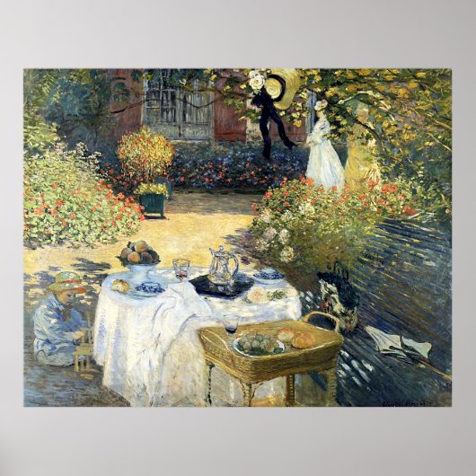 De Luncheon Claude Monet Poster (Voorkant)