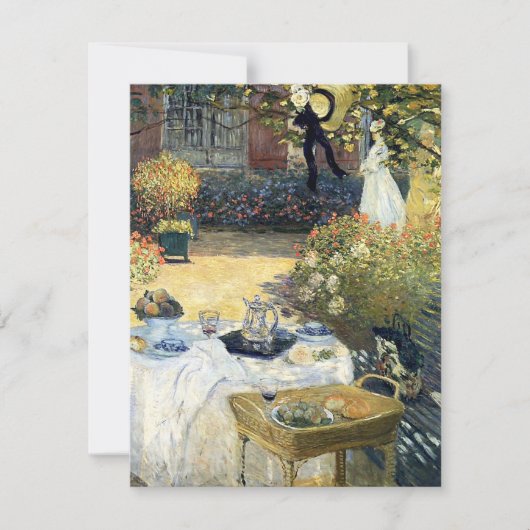 De Luncheon Claude Monet RSVP Kaartje (Voorkant)