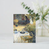 De Luncheon Claude Monet RSVP Kaartje (Staand voorkant)