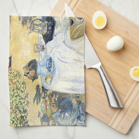 De Luncheon Claude Monet Theedoek (Quarter Fold)