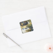 De Luncheon Claude Monet Vierkante Sticker (Envelop)