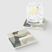 De Luncheon Stenen Onderzetter (Zijkant)