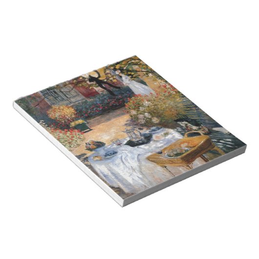 De Luncheon van Claude Monet Notitieblok (Schuin)