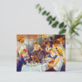 De Luncheon van Pierre Renoir Briefkaart (Staand voorkant)