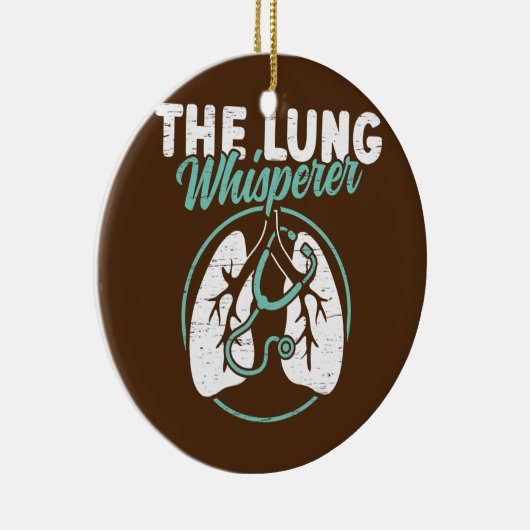 De Lung Whisperer Lungs Therapy RT Respiratory Keramisch Ornament (Rechts)