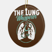 De Lung Whisperer Lungs Therapy RT Respiratory Keramisch Ornament (Links)