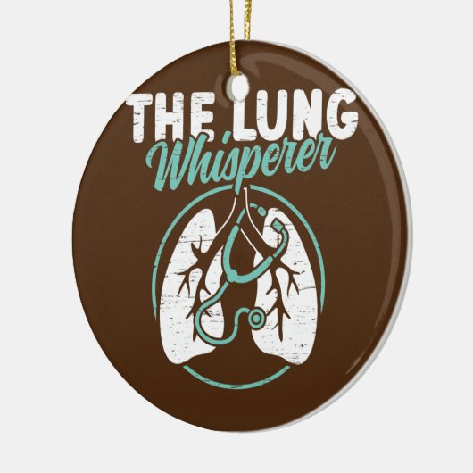 De Lung Whisperer Lungs Therapy RT Respiratory Keramisch Ornament (Links)