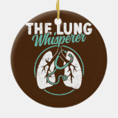 De Lung Whisperer Lungs Therapy RT Respiratory Keramisch Ornament (Achterkant)