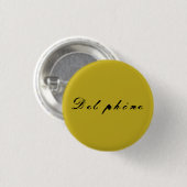 De lupine van het tv-show Orphan Black, kalligrafi Ronde Button 3,2 Cm (Voorkant /achterkant)