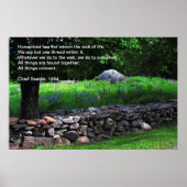 De Lupine Wall - Chief Seattle Quote Poster (Voorkant)