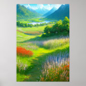 De Lush Green Valley Poster (Voorkant)