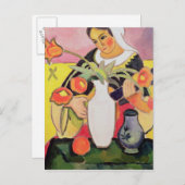 De Lute Player, 1910 Briefkaart (Voorkant / Achterkant)