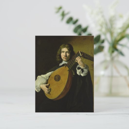 De Lute-Player Briefkaart (Staand voorkant)