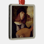 De Lute Player Metalen Ornament (Rechts)