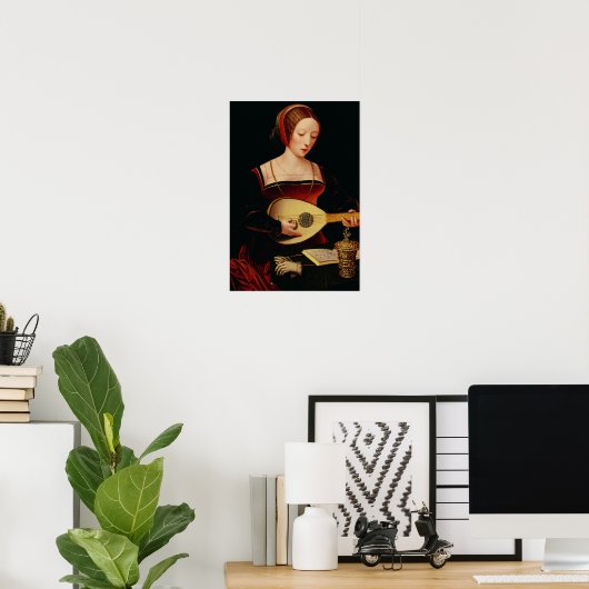 De Lute Player Poster (Thuiskantoor)