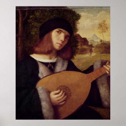 De Lute Player Poster (Voorkant)