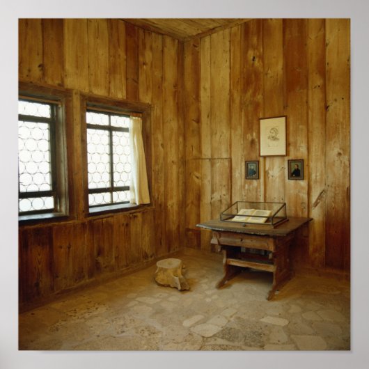 De Luther-ruimte in het kasteel van Wartburg Poster (Voorkant)