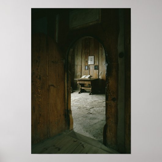 De Luther-ruimte in het kasteel van Wartburg Poster (Voorkant)