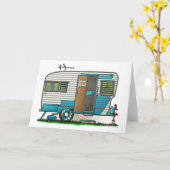 De luxe Aanhangwagen van de Kampeerauto Kaart (Gele Bloem)