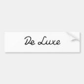 De Luxe Bumpersticker (Voorkant)
