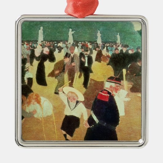 De Luxemburgse tuinen, 1895 Metalen Ornament (Voorkant)