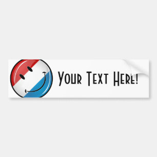 De Luxemburgse vlag glimlachen Bumpersticker