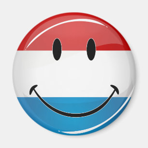 De Luxemburgse vlag glimlachen Magneet