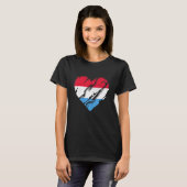 de Luxemburgse vlag T-shirt (Voorkant volledig)