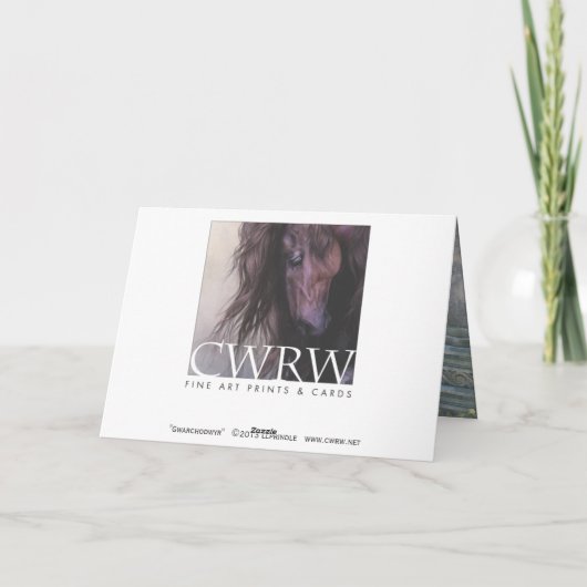 De LuxeOntwerper A7 Notecard van Gwarchodwyr Kaart (Achterkant)