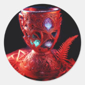 De Lycurgus Cup Ronde Sticker (Voorkant)