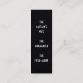 De Lyon Saga van het Bladwijzer van Leslie Peppers Mini Visitekaartje (Achterkant)