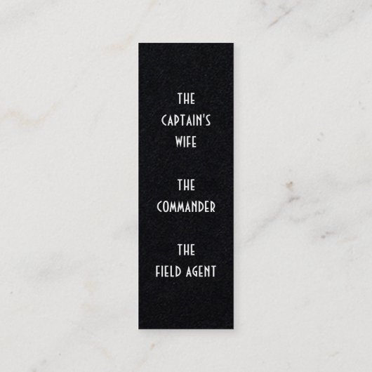 De Lyon Saga van het Bladwijzer van Leslie Peppers Mini Visitekaartje (Achterkant)