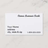 De lyr Nebula Visitekaartjes (Achterkant)