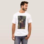 De maagd aan de voet van het kruis t-shirt (Voorkant volledig)