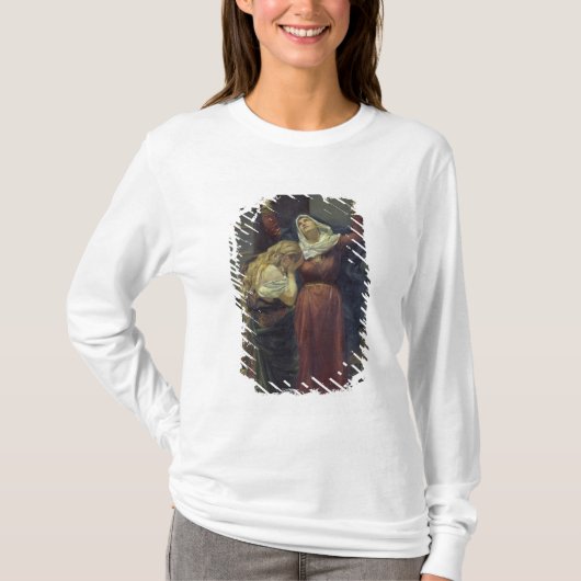 De maagd aan de voet van het kruis t-shirt (Voorkant)
