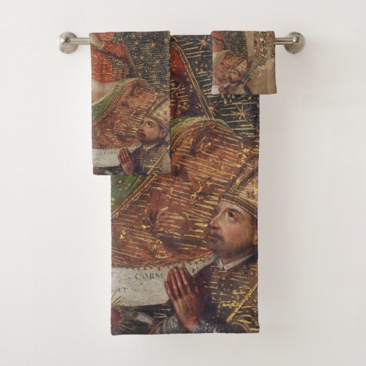 De Maagd aanbidt het Christuskind Kerstmis Bad Handdoek (Insitu)