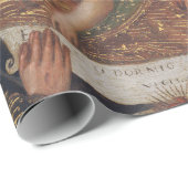 De Maagd aanbidt het Christuskind Kerstmis Cadeaupapier (Rol Hoek)