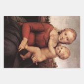 De Maagd aanbidt het Christuskind Kerstmis Inpakpapier Vel (Voorkant 2)