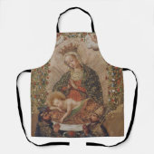 De Maagd aanbidt het Christuskind Kerstmis Schort (Voorkant)