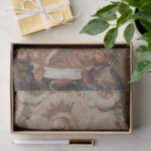 De Maagd aanbidt het Christuskind Kerstmis Tissuepapier (Geschenk)