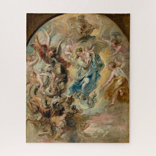 De Maagd als vrouw van de Apocalyps | Rubens | Legpuzzel (Verticaal)
