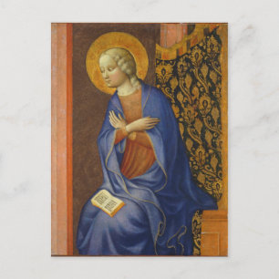 De Maagd Annunciate, c. 1430 (temperatuur op het p Briefkaart