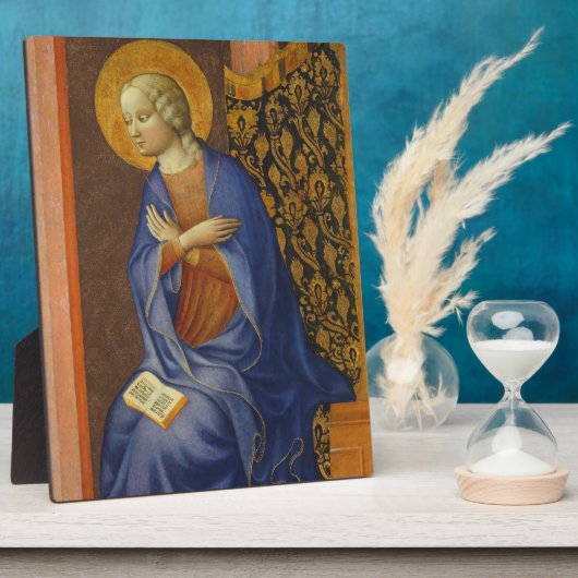 De Maagd Annunciate, c. 1430 (temperatuur op het p Fotoplaat (Zijkant)