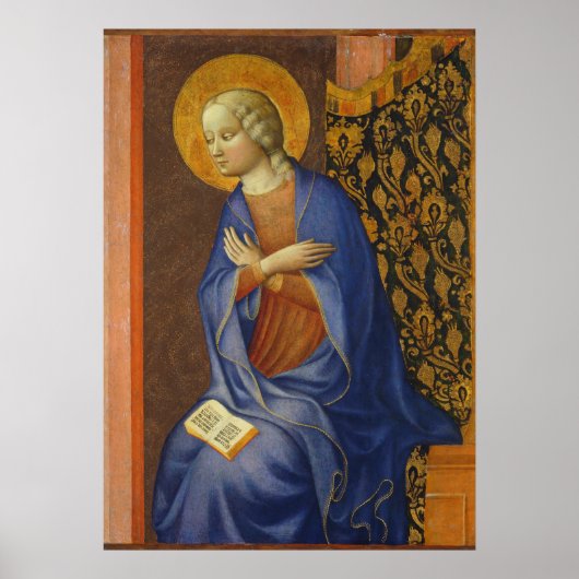 De Maagd Annunciate, c. 1430 (temperatuur op het p Poster (Voorkant)