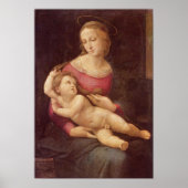 De maagd (de Bridgewater Madonna) van Raphael Poster (Voorkant)