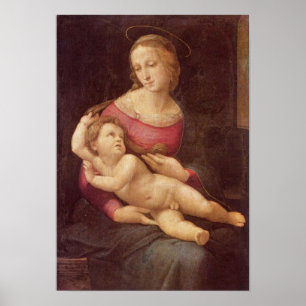 De maagd (de Bridgewater Madonna) van Raphael Poster