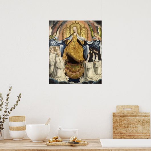 De Maagd die de orde van de citeaux schetst Poster (Keuken)