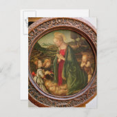 De Maagd die het Christelijke Kind bewondert Briefkaart (Voorkant / Achterkant)