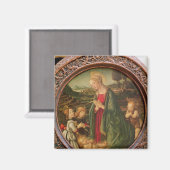 De Maagd die het Christelijke Kind bewondert Magneet (Voorkant / Achterkant)